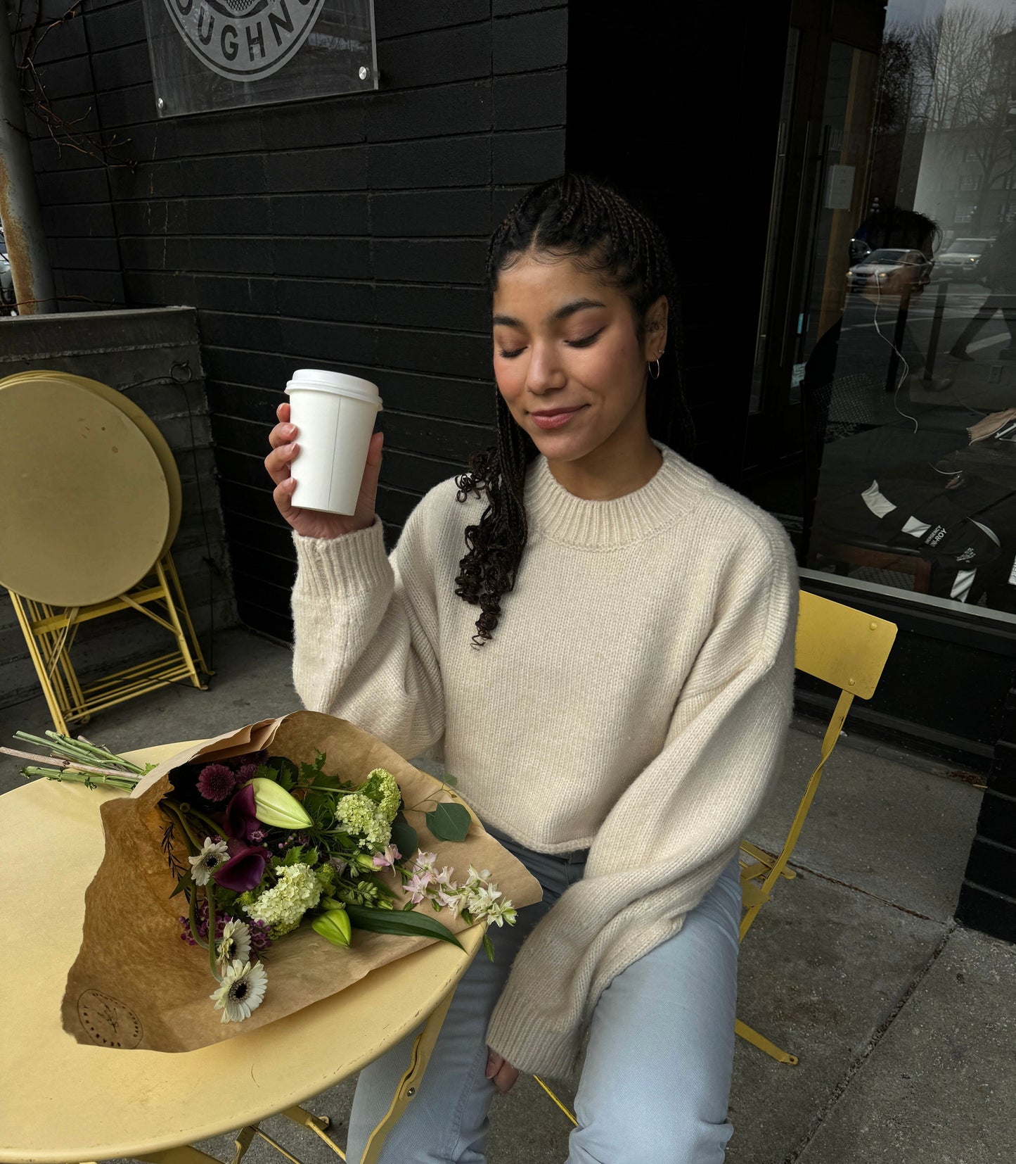 The Café Creme Crop Sweater